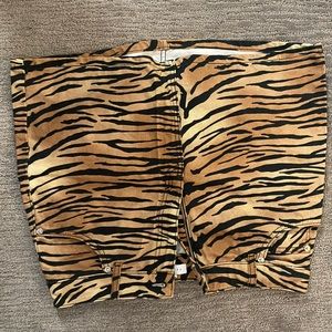 Animal print Jean skirt
